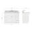 Abell 49'' Single Bathroom Vanity with Carrara Marble Top-60199482