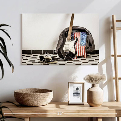 Abarca American Flag Guitar