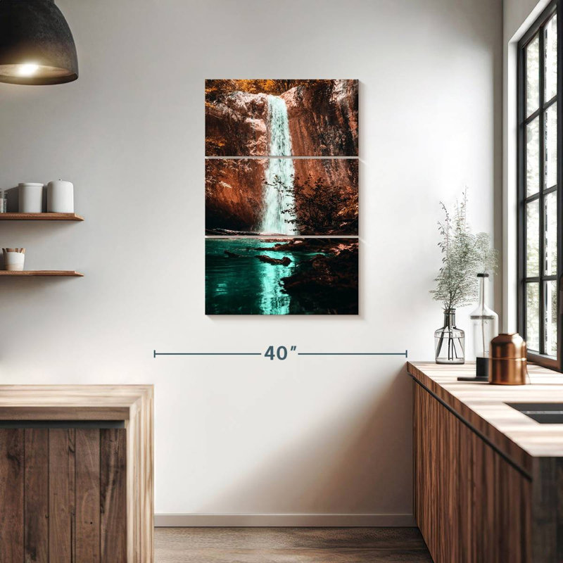 Kerrick Fiery Waterfall, 38" H x 24" W
