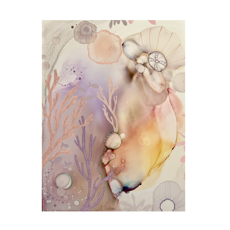 Art mural sur toile tendue - «Sunlit Sanctuary» Amy Tieman pour décoration de salon, de chambre à coucher ou de bureau - 35 x 47
