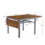 Table pliante rustique brun, l 35,5 po x L 63,2 po, solide pour le style de salle à manger de salon à domicile, L l, couleur, peu encombrante