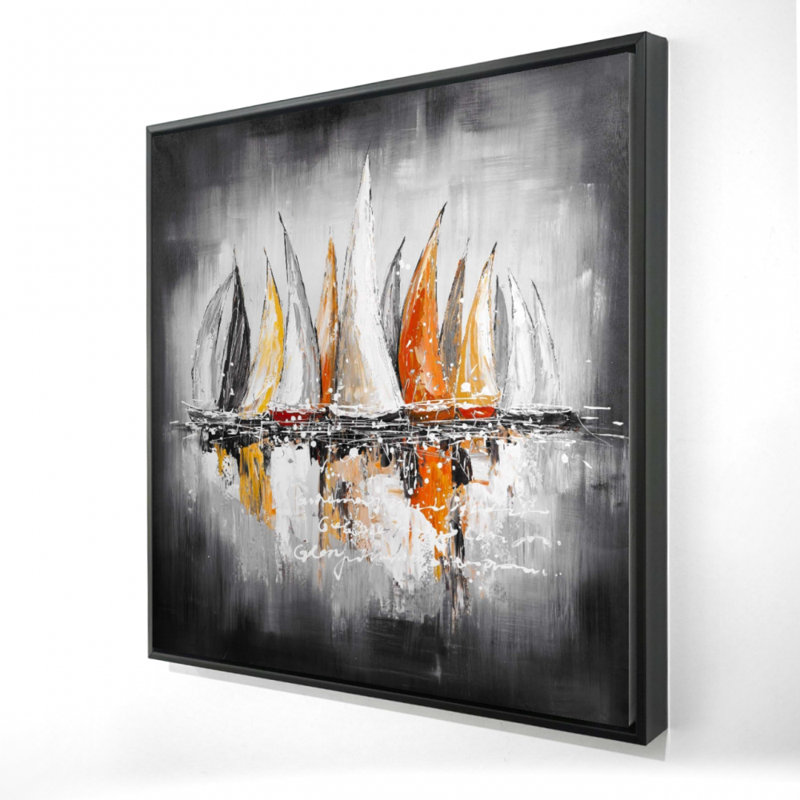«Sails On The Winds» sur toile, H 36 po x l 36 po