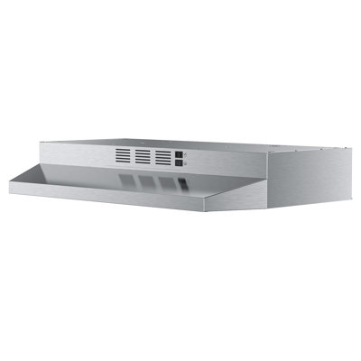VIKIO 30" 300 CFM Convertible Under Cabinet Range Hood in Stainless Steel with LED Light, 2-Way Venting and mesh Filter