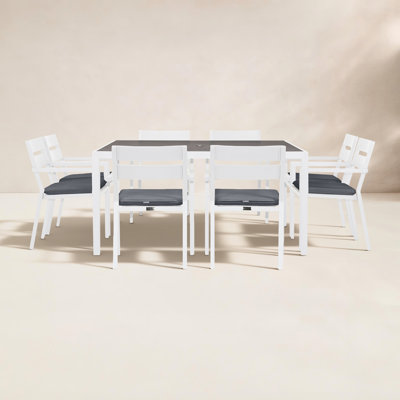 Vivant Square 8 - Person Outdoor Dining Set with Cushions