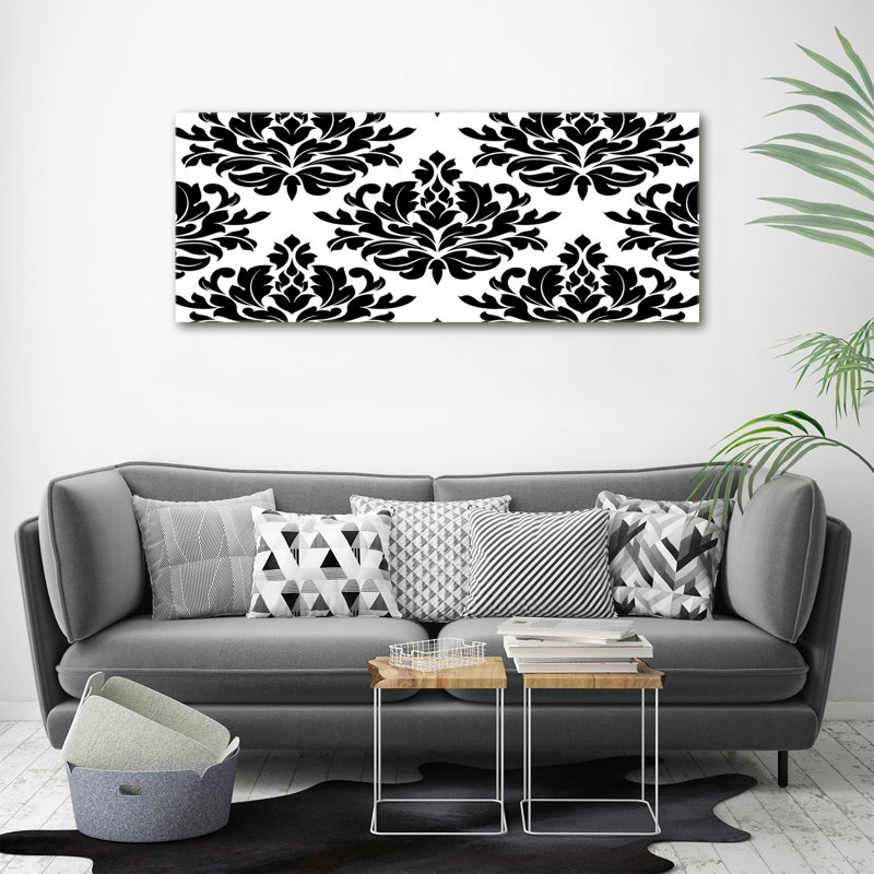 Ornaments background 1 Piece Wall Art, 50cm H x 125cm W x 2cm D, Canvas