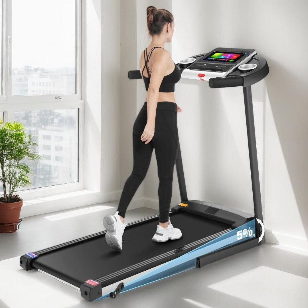 Treadmill With HD TV Movie Touchscreen And 3D Virtual Sports Scene