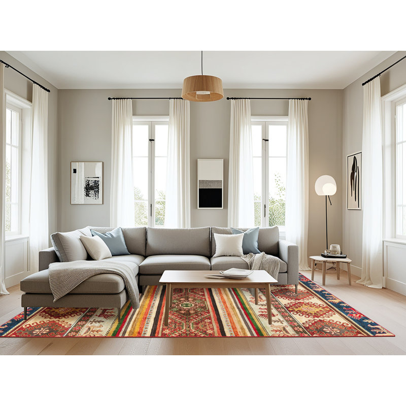 Abstract Indoor Rug, Rectangle 8' x 12'