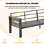 Ensemble de meubles de patio en aluminium, canapé en métal à 3 places pour conversation, ensemble de canapé d'extérieur pour porche, balcon