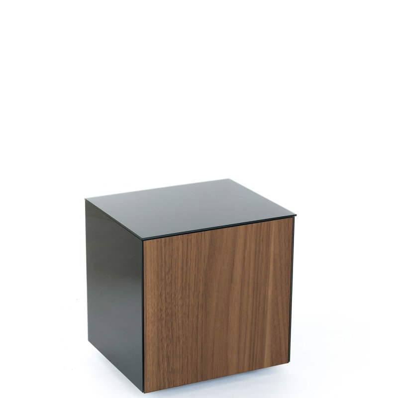 INTEL Side / lamp Table, Black/Walnut