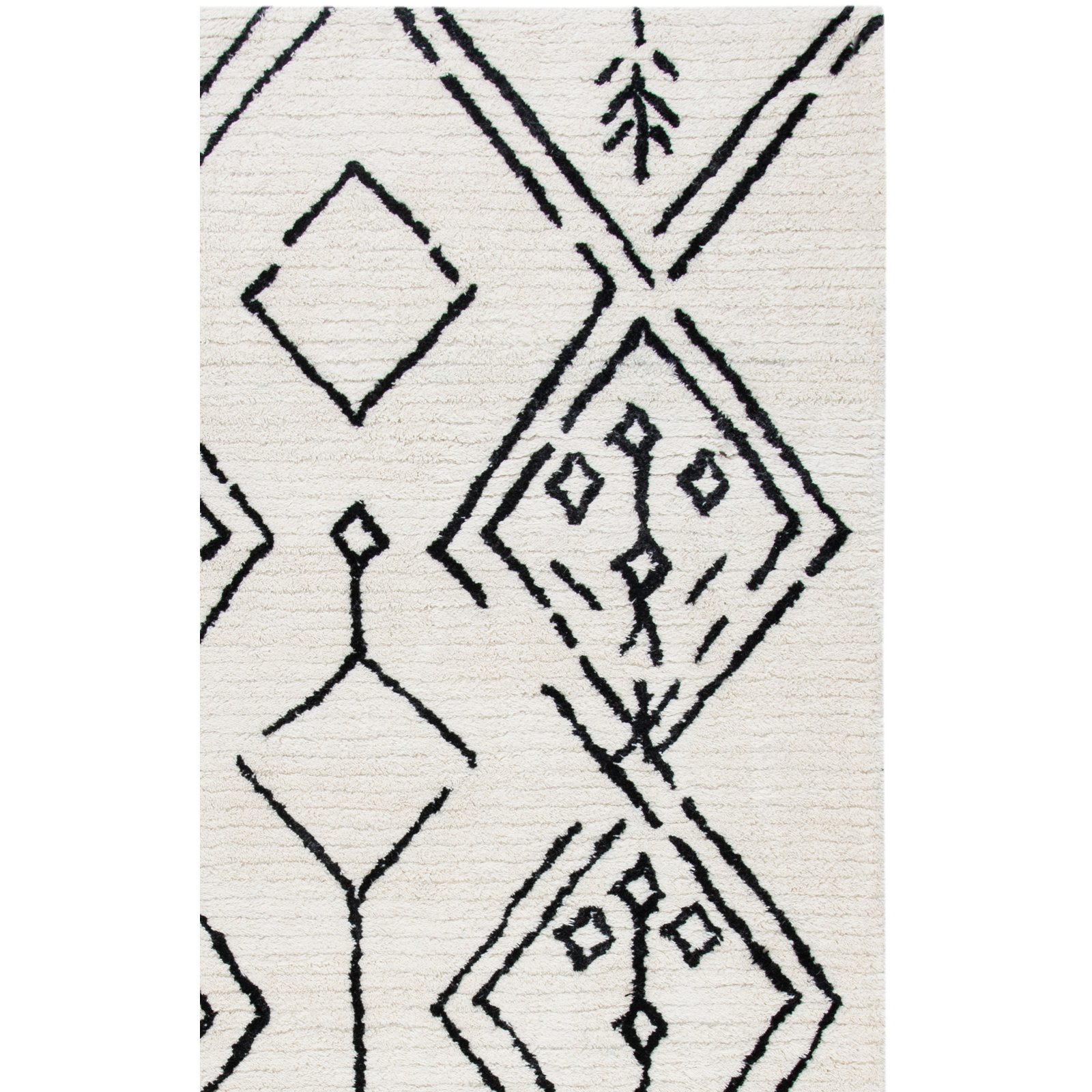 Ezzie Handmade Rug, Rectangle 4' x 6'