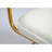 4-Pack Armless Rattan Dining Chairs, Soft Teddy Fleece Upholstered Kitchen Chairs with Woven Back & Sturdy Gold Metal Legs - Space-Saving Seating for Dining Room, Breakfast Nook & Restaurant, Cream-304931876-291651462