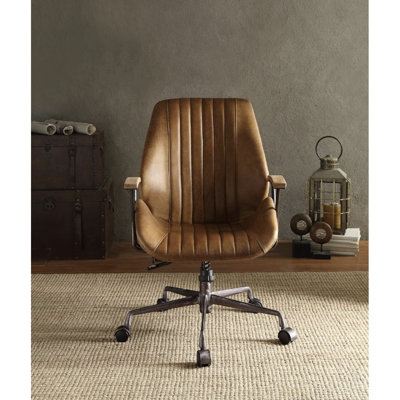 Chaise de bureau en cuir Hamilton