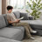 Kujtesa 118.11" W 3-Piece Corduroy & Chenille U-Shaped Sectional-172386774
