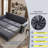 3-in-1 Convertible Sleeper Sofa Bed with Nailhead Trim & Rolled Arm-1741733511
