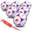 Paquet de 6 ballons de soccer GoSports avec pompe de qualité supérieure, taille 5