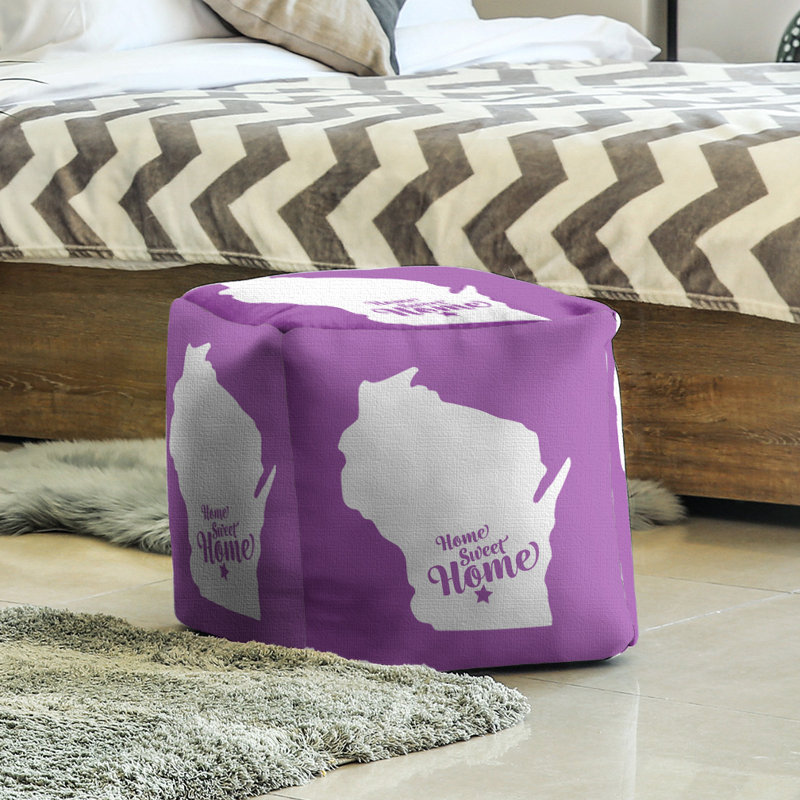 Repose-pieds à cubes the home madison, Violet