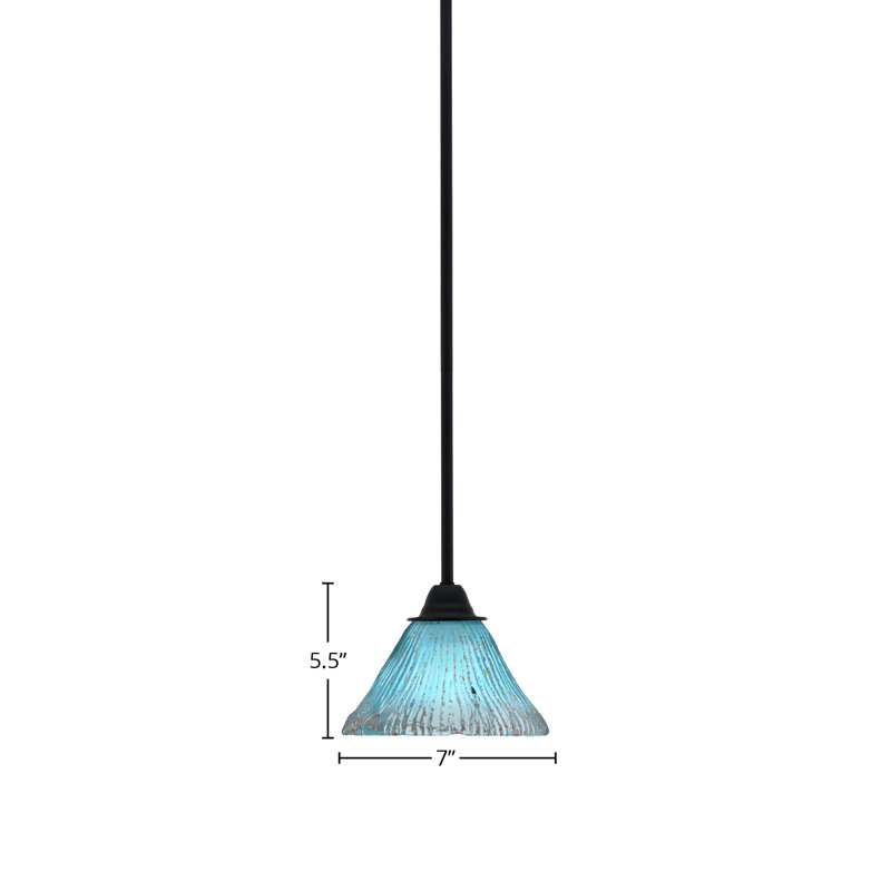 Paramount Stem Hung Pendant, Blue