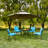 Outdoor 4'' Dining Chair Seat / Back Cushion-1574870106