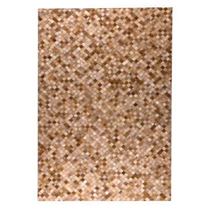 Lucida Cowhide Geometric Indoor Rug