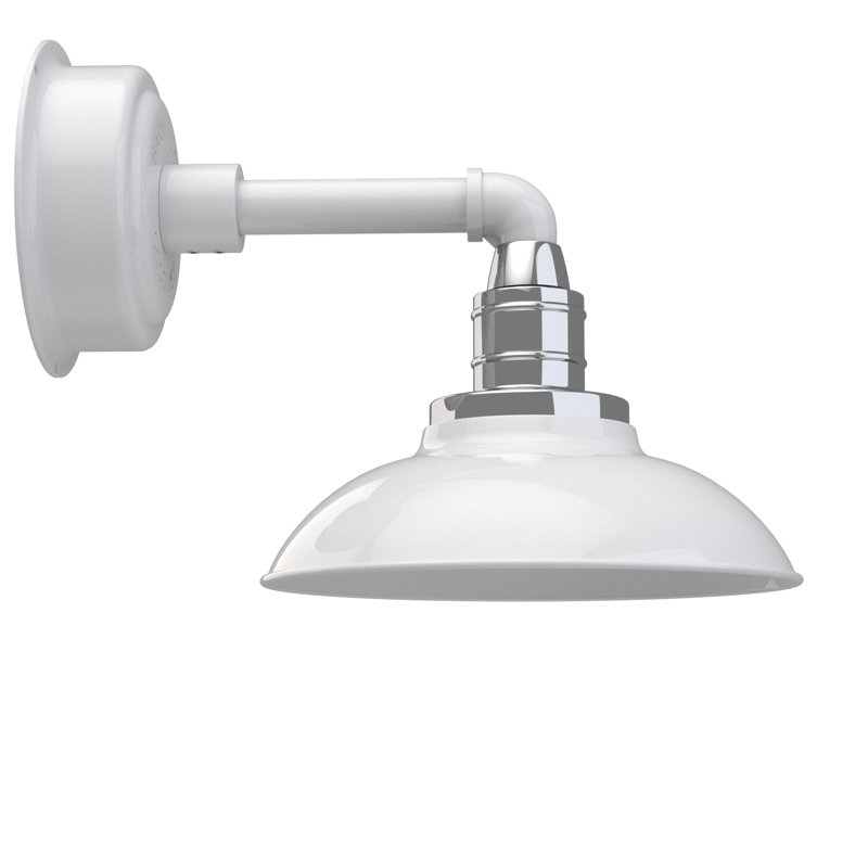 Tamia LED Barn Light, 9.68" H x 10" W x 20.75" D, White