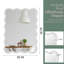 Miroir rectangulaire en bois massif ondulé-771618502