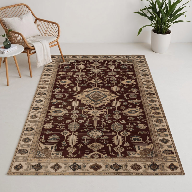 Tapis turc intérieur et extérieur brun, Rectangle 9 pi x 12 pi