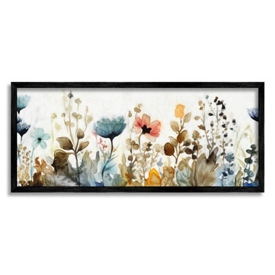 Bb-325-Fleurs de jardin encadrées sur fond de bois par Ziwei Li
