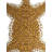 Leopard Shaped Handmade Yogic Asana Mat from Mirzapur 