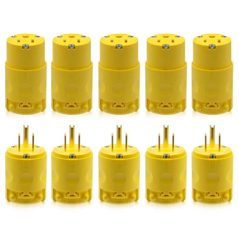15 Tamper Resistant Socket, Yellow, 5