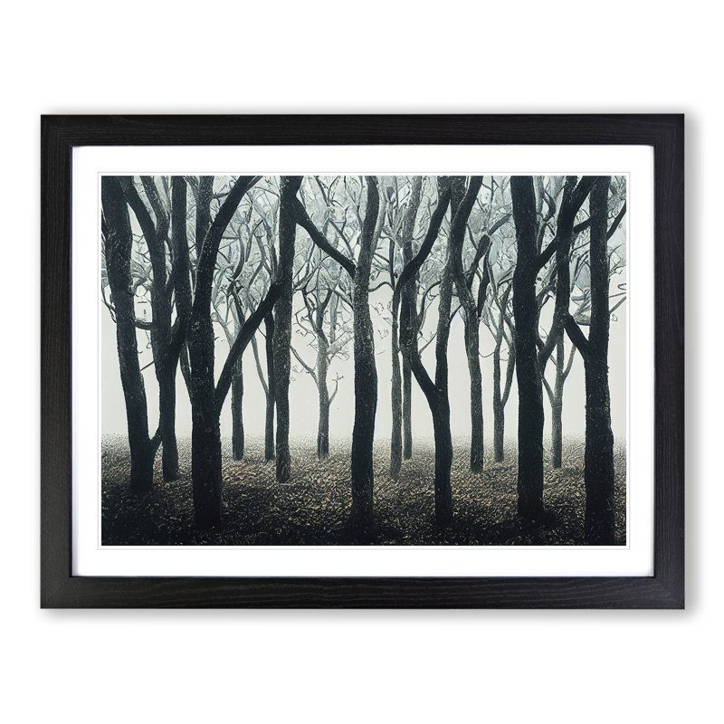 Striking Forest - Framed Print, Black, 25cm H x 34cm W x 2cm D