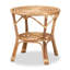 Table basse en rotin à 4 pieds avec rangement