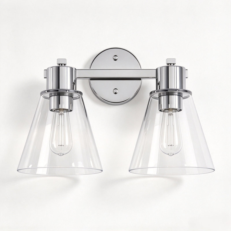 2 - Light LED Vanity Light, Chrome