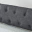 Lit de jour simple rembourré avec dossier à boutons, accoudoirs ondulés, couchette multifonctionnelle, conception de charge, capacité de poids de 300 lb, matériau en lin gris, matelas de 6 po recommandé, 13 lattes,