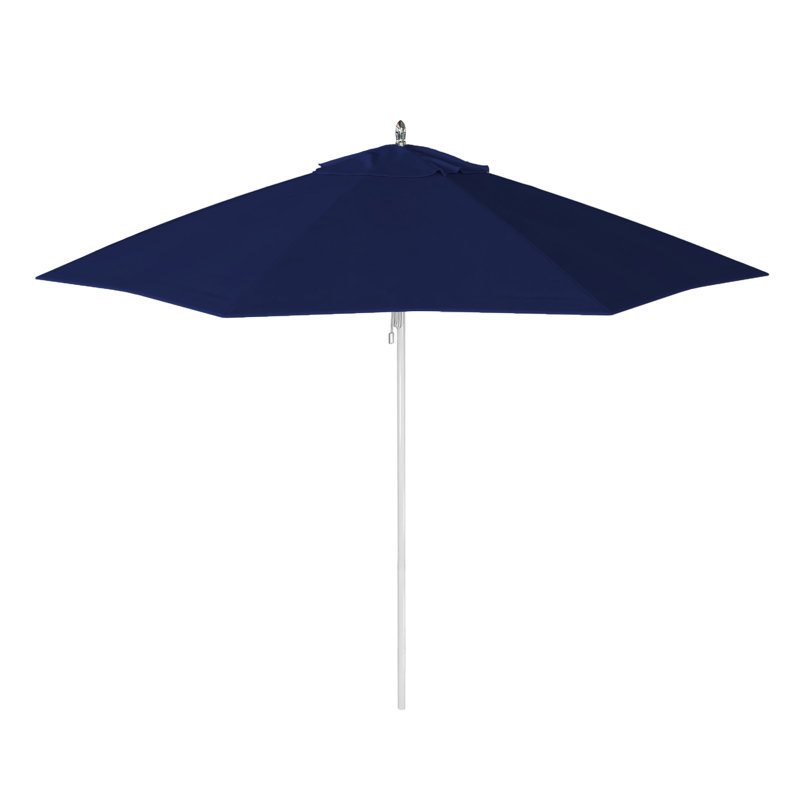 Parasol de patio en aluminium 9 pi, Bleu véritable