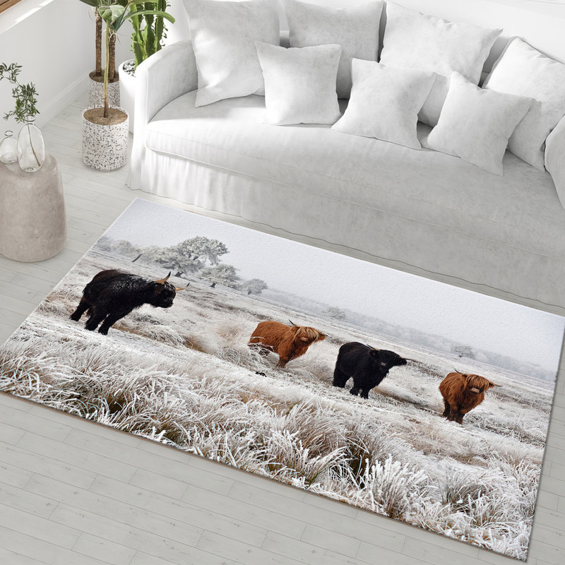 Exquisite Floral Theme With Pile Soft Printed Rug Featuring Intricate Design and Vibrant Colors for Enhancing Your Living Room Aesthetics
