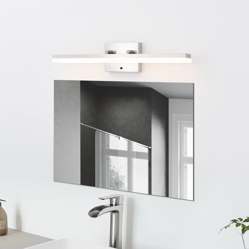 Aaina 24in Eye-Caring LED Bath Bar 3000K/4000K/5000K Adjustable 24w Dimmable, Brushed Nickel
