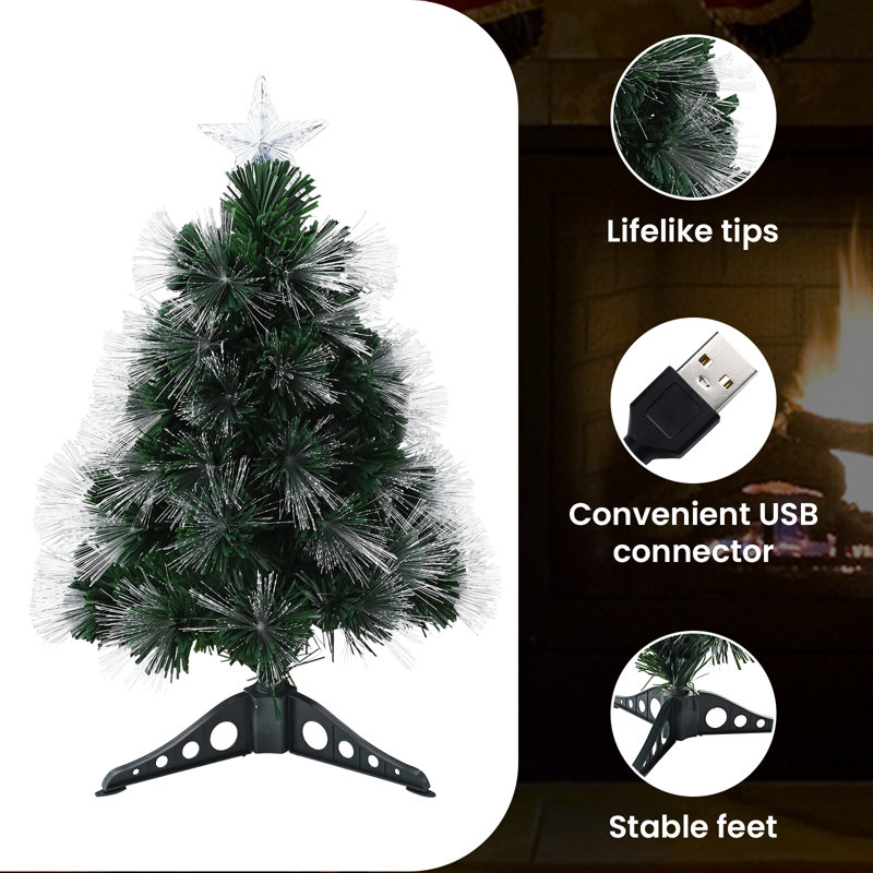 Artificial Christmas Tree Green PVC, 64cm H
