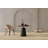 Anbar Round with Iron Base Dining Table