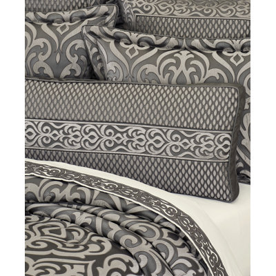 Bolero - Silver Bolster Decorative Throw Pillow