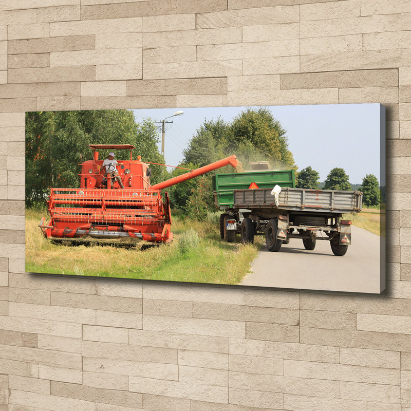 Combine-Harvester - No Frame Print on Canvas