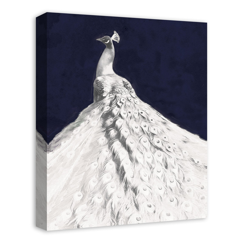 Glorious White Peacock 2, reproduction sur toile