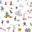 Schumacher X The New Yorker Joana Avillez's Street Scenes Wallpaper-1368594965