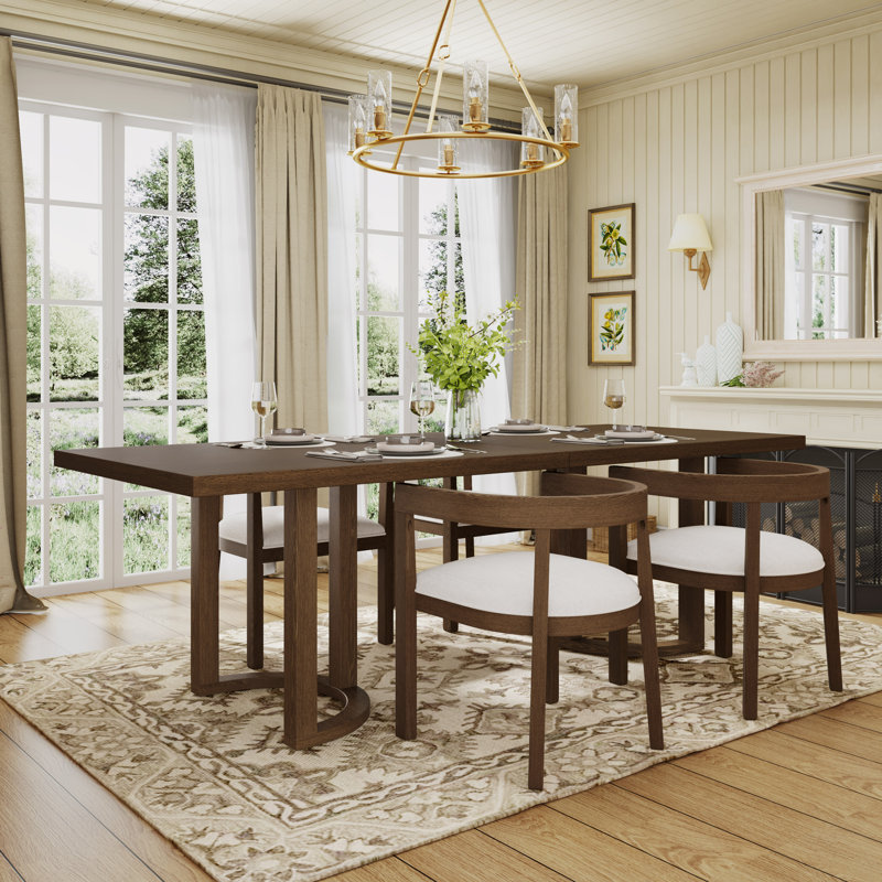 Table de salle à manger Harlan, Noyer, H 30 po x L 95 po x l 39 po