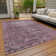 Machine Washable Indoor/Outdoor Christain ACN1228 Merlot Rug