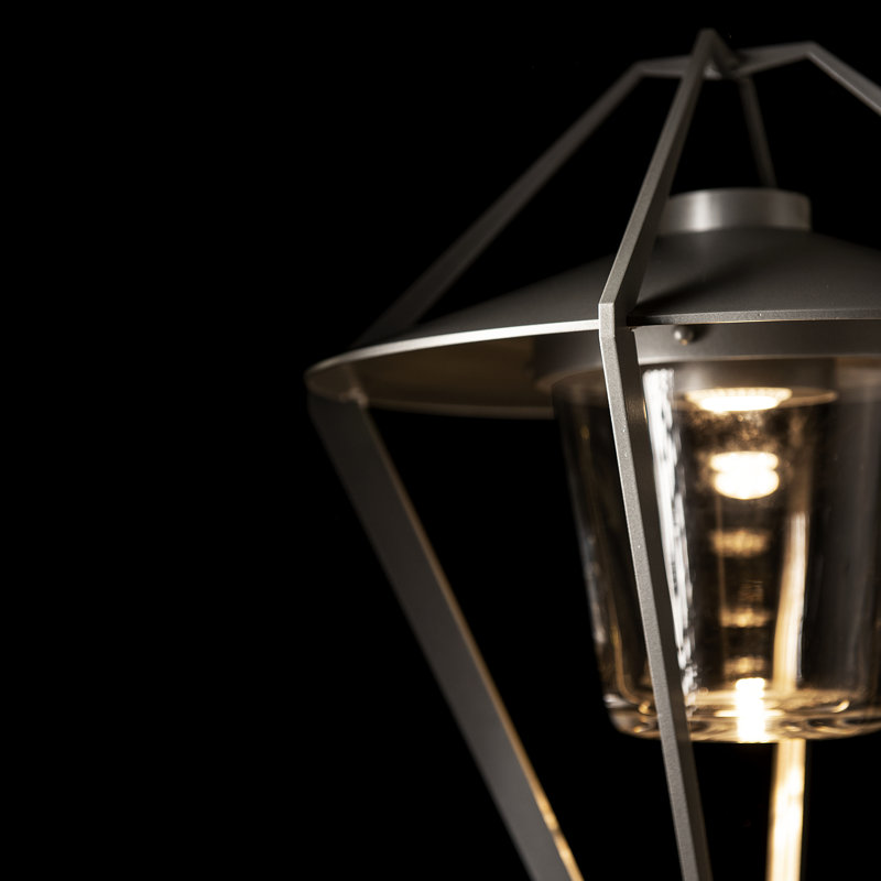 Stellar Post Light - Clear Glass, Coastal Burnished Steel