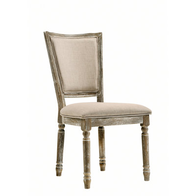Indoor Chair, Set Of 2 Side Chairs, Armless Dining Chairs With Wooden Legs