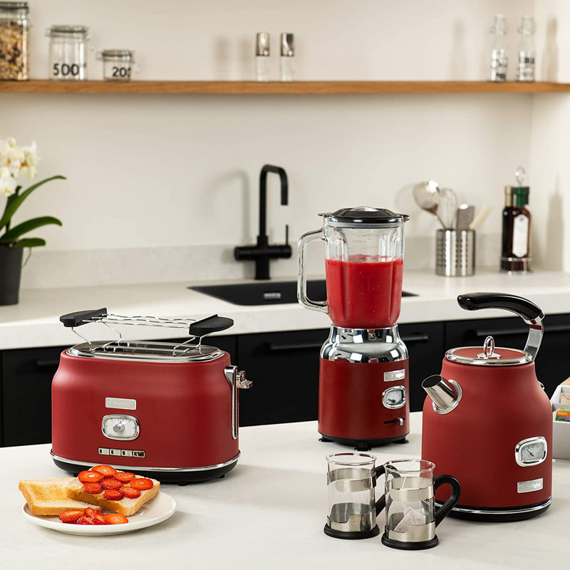 Retro 2 Slice Toaster, Red