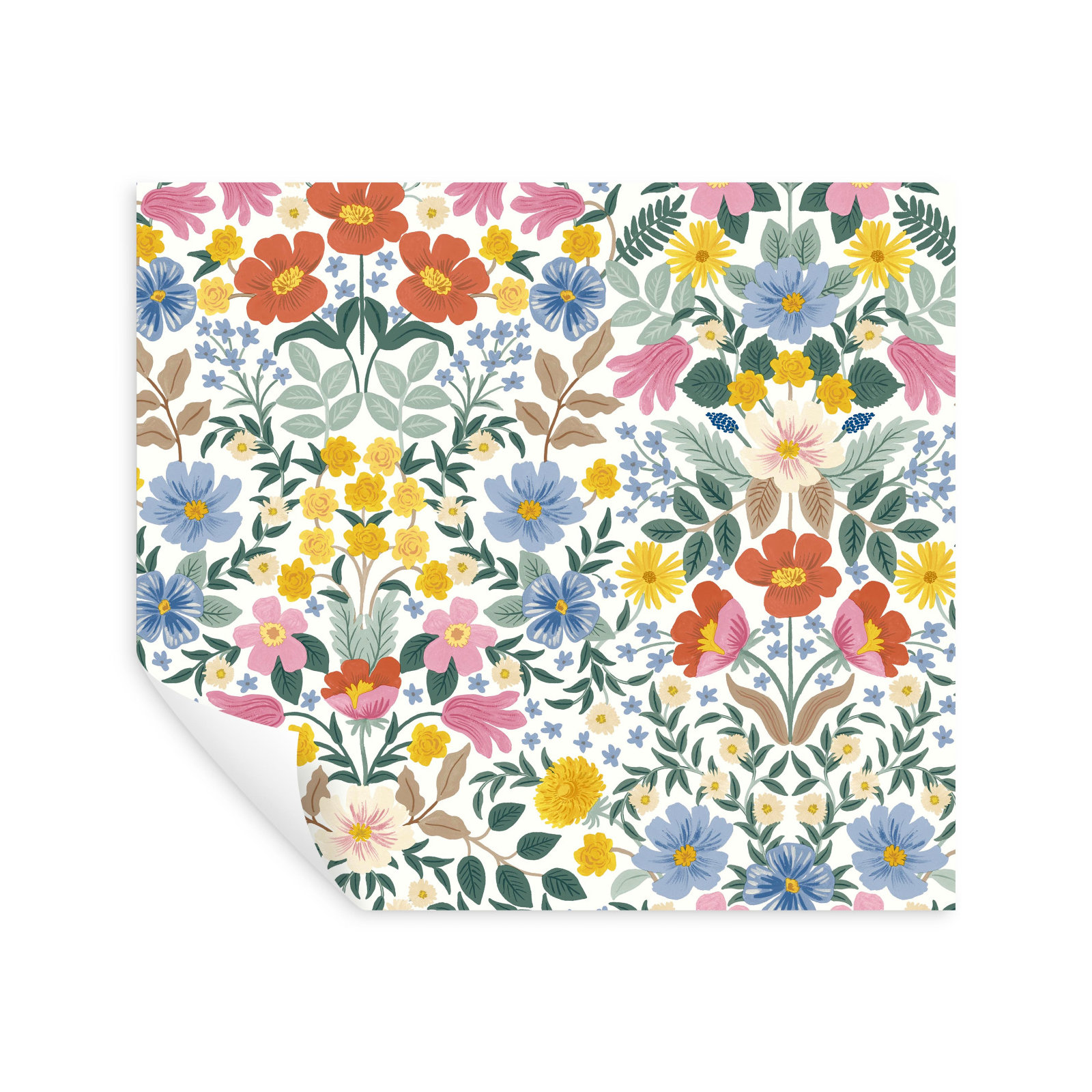 Bramble Garden 20" L x 27" W Peel and Stick Wallpaper Roll, White