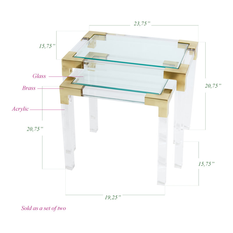 2 tables emboîtables Dave