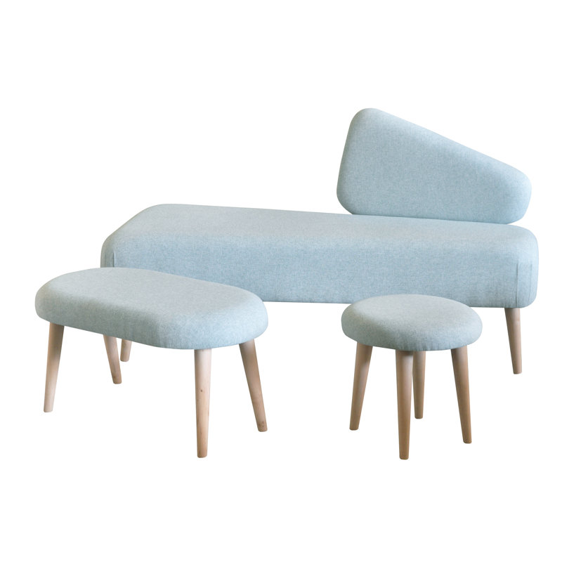 Shetland Vanity Stool, Blue